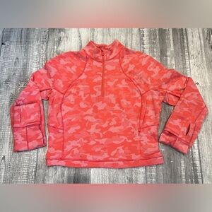 Lululemon Its Rulu Run Camo Cropped Half-Zip